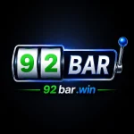 92 Bar Game official logo with slot machine style design and blue gaming theme