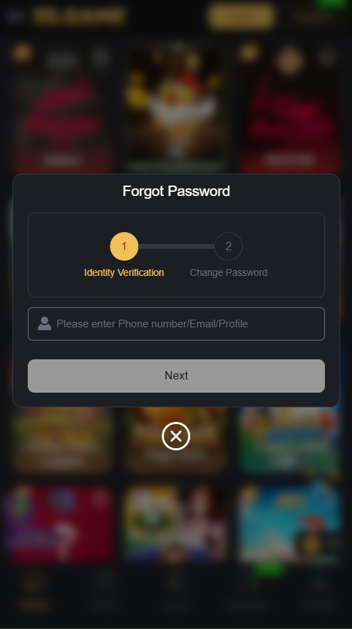 3S.GAME Forgot password