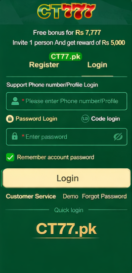 CT777 Game Login