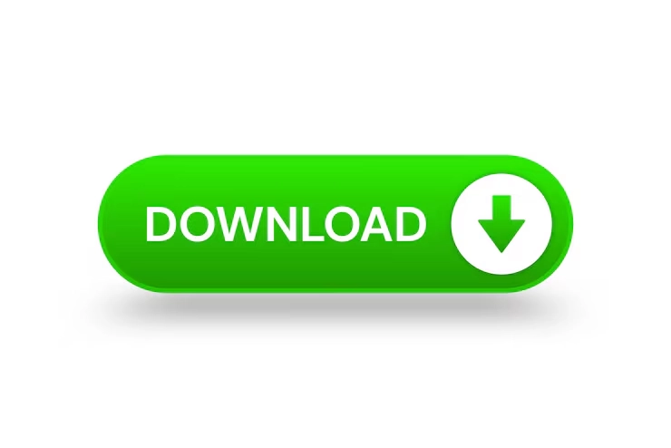 Green 3D capsule-shaped download button with white download arrow icon for Hot 77 Game APK